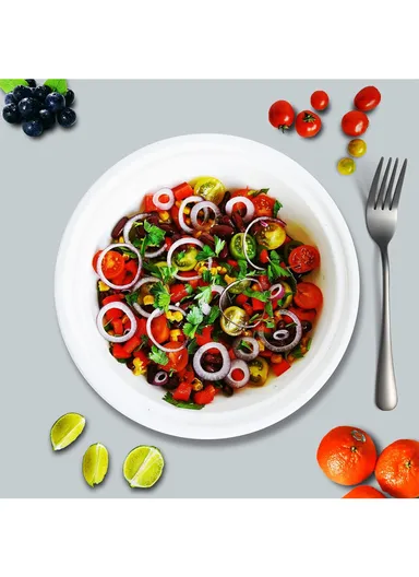 12 Pieces SS304 Dinner Fork Set (L19)cm M - Black