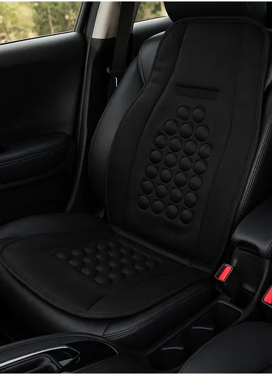 Universal Car Seat Cushion Cover, Ultra Comfort for Driver Back Pain, Universal Size Non-Slip Car Seat Protector, Memory Foam Car Seat Cover for Cars, Office &amp; Home Sofa (L107 x W45)cm- Black