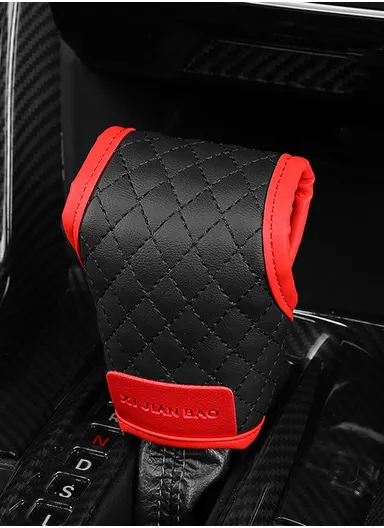Car Gear Shift Knob Cover, Anti-Slip Handle Protector Covers, Universal Automatic Gear Car Interior Accessories (W9 x D5 x H12)cm