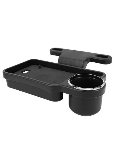 Car Rear Seat Dining Table, Multi-Functional Foldable Car Seat Tray With Drink Pocket 3R-2132