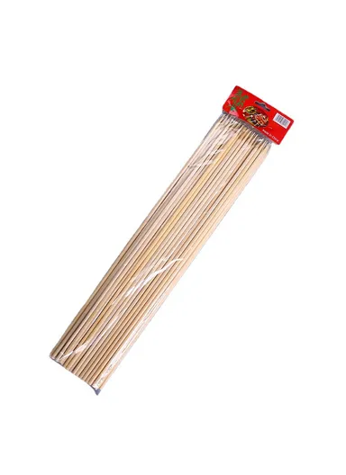 40cm Round Bamboo Skewers, Bamboo Sticks for Grilling Meat, Satays &amp; Skewered Vegetables