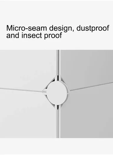 3 Shelves DIY Plastic Storage Cabinet (W70 x D35 x H105)cm - Black