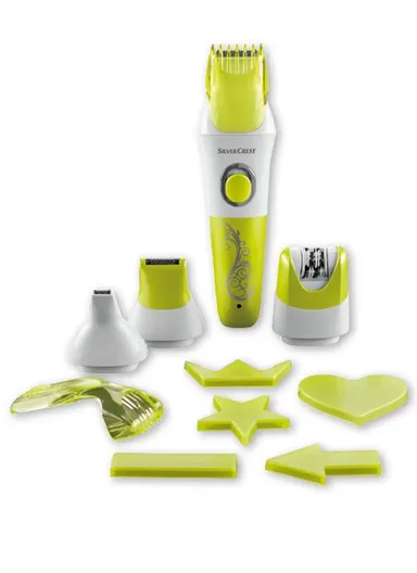 4 in 1 Waterproof Rechargeable Stainless Steel Lady's Grooming Kit - Green