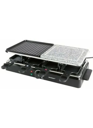 1300W Non-Stick Plate Raclette Grill With Marble Stone Plate