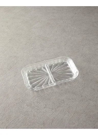 Cosmos Glass 2 Section Presentation 25x15 cm Transparent