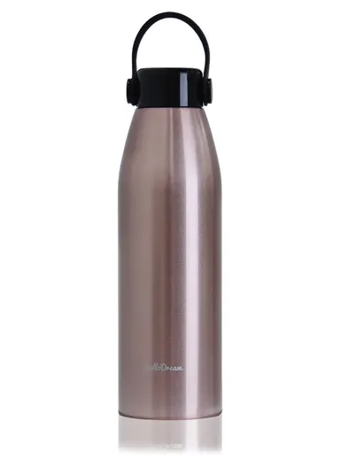 500ml SS-304 Hot &amp; Cold Sport Vacuum Cup For Outdoor Activities (D7 x H24)cm - Golden Rose