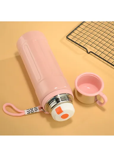 1000ml Double Wall SS-304 Water Vacuum Cup Keeps Drinks Hot &amp; Cold for 24Hr 5180 (D8 x H30)cm - Red