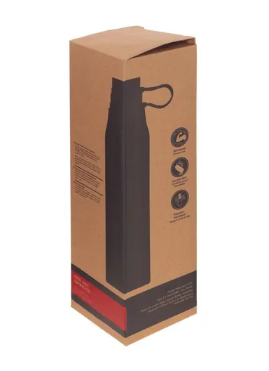 800ml SS-304 Vacuum Bottle Double Wall Large Mouth Leak-Proof For Hot &amp; Cold Drinks 5127 (D8 x H29)cm - Red