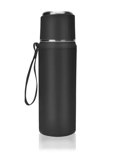 800ml Classic Vacuum Bottle Leak-Proof For Hot &amp; Cold Drinks 5171 (D8 x H28)cm - Black