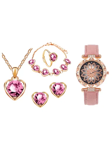 A68 Plus 1.75" 47mm Full Touch Screen Smart Watch &amp; Classic Watch With 2 Strap, Ring, Bracelet, Necklace, Earing &amp; Wireless Charger For Women (App: Fitpro) - Black