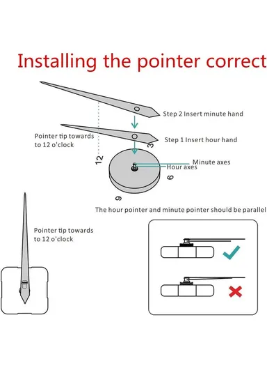 80cm 3D DIY Silent Sweeping Wall Clock, Decor Wall Clock, Simple Metal Pointer Battery Power Clock for Living Room, Office, Bedroom Room &amp; Decoration 12s036-M - Gold