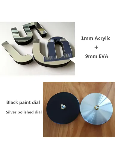 60cm 3D DIY Silent Sweeping Wall Clock, Decor Wall Clock, Simple Metal Pointer Battery Power Clock for Living Room, Office, Bedroom Room &amp; Decoration 12s001-S - Silver