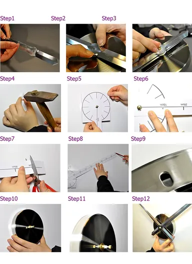 80cm 3D Effect Silent Sweeping Wall Clock, Decor Wall Clock, Acrylic Battery Power Clock for Living Room, Office, Bedroom Room &amp; Decoration - Silver