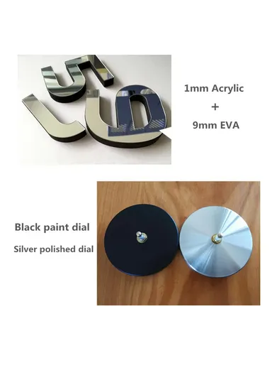 80cm DIY Silent Wall Clock, 3D Decor Wall Clock, Acrylic Battery Power Clock for Living Room, Office, Bedroom Room &amp; Decoration 12S039-M - Silver