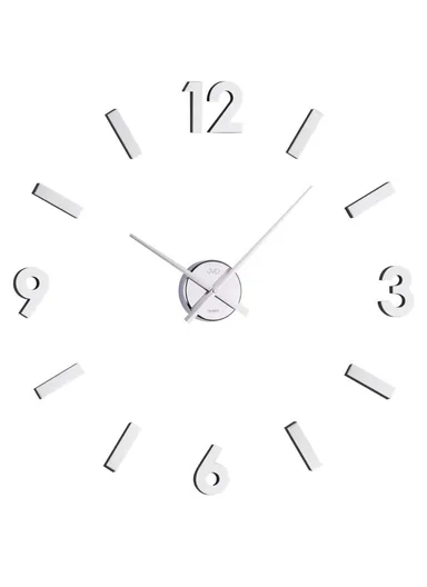 120cm 3D Wall Clock, Modern Mute DIY Frameless Mirror Clocks Sticker, Silent Large‑Size Acrylic Wall Clock for Living Room, Office, Bedroom Room &amp; Decoration 12s046 - Silver