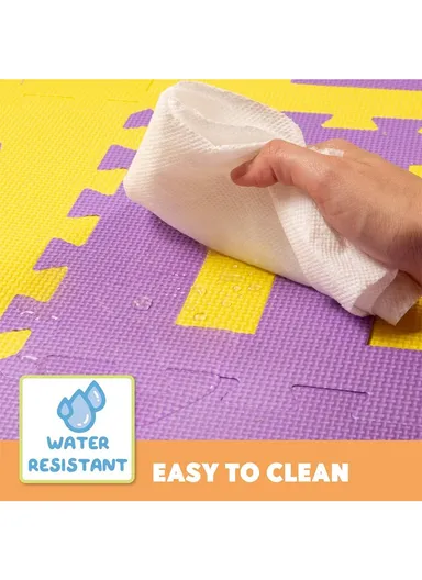 26 Pcs Alphabet Puzzle Mat Eva Foam Pads Puzzle Mat With Mixed Colors Letters (L29 x W29 x H0.7)cm