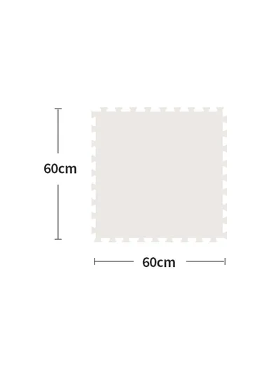 4 Pcs Eva Foam Floral Floor Rug Living Room Dining Room Sleeping Room Toilet Sound Insulation (L60 x W60 x H1)cm