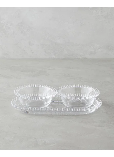 Miny Glass 3 Pieces Presentation 25x13 cm Transparent