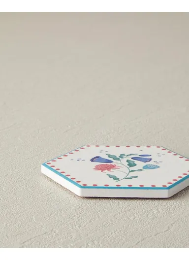 Ceramic Coaster 10.8 cm Blue