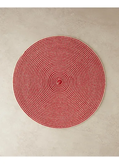 Fiora Polyester Table Mat 38 cm Red