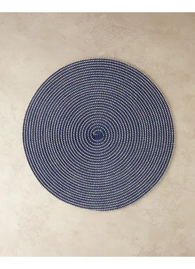 Fiora Polyester Table Mat 38 cm Blue
