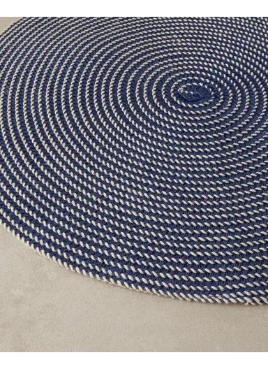 Fiora Polyester Table Mat 38 cm Blue