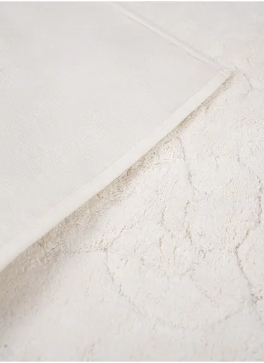 2Pcs Jordan Elegant Bath Mat Set - Cream