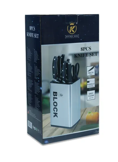 8pcs Stainless steel Kitchen Knife Set With Scissors &amp; Stand