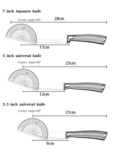 14 Pcs Kitchen Knife Set With Scissors, Sharpener &amp; Stand B22-16 - Silver 