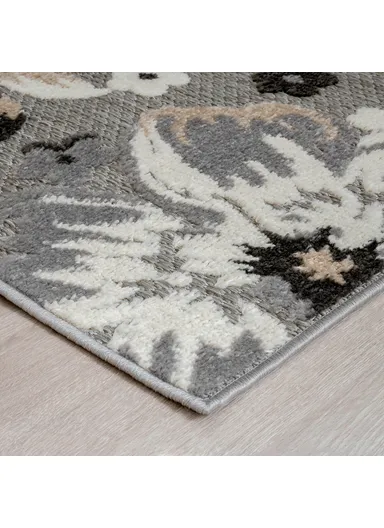 Madagascar Pansy 160 x 230 cm Zymta Decorative Carpet - Grey / White / Beige / Anthracite