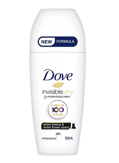 50ml Womens Roll On Deodorant Invisible Dry