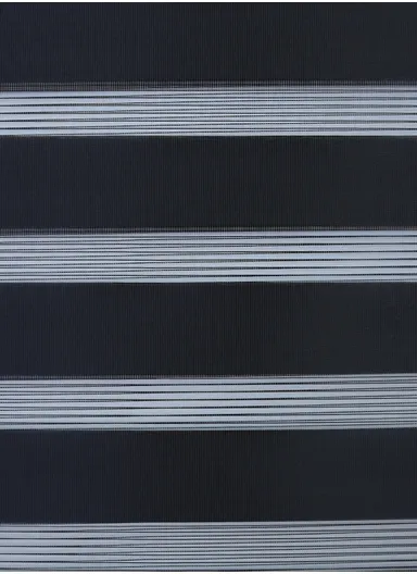 180x180cm Crease-Free Easy Control Blackout Polyester Fabric Roller Blinds, Light Filtering Roller Shades - Black