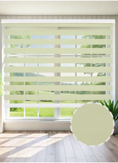 180x180cm Crease-Free Easy Control Blackout Polyester Fabric Roller Blinds, Light Filtering Roller Shades - Light Yellow