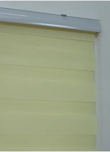 200x180cm Crease-Free Easy Control Blackout Polyester Fabric Roller Blinds, Light Filtering Roller Shades - Light Yellow