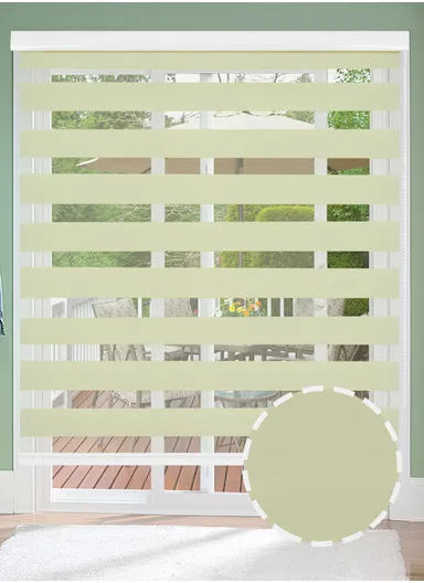 200x180cm Crease-Free Easy Control Blackout Polyester Fabric Roller Blinds, Light Filtering Roller Shades - Light Yellow