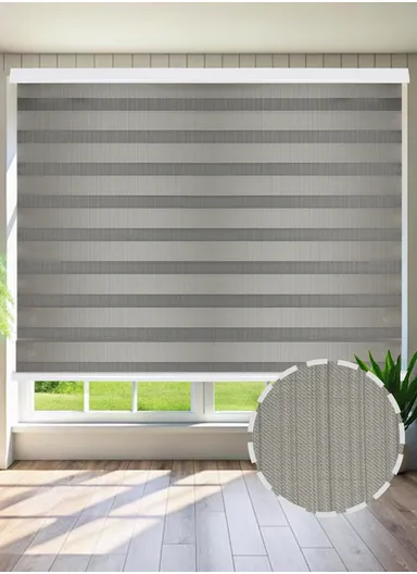 180x180cm Blackout Polyester Fabric Roller Blinds, Light-Blocking Blinds, Sheer Or Privacy Light Control - Light Coffee