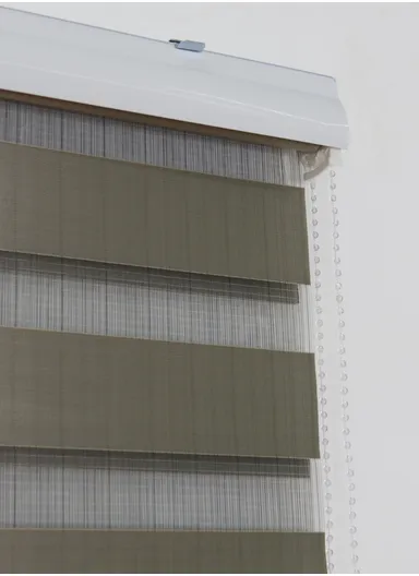 180x180cm Blackout Polyester Fabric Roller Blinds, Light-Blocking Blinds, Sheer Or Privacy Light Control - Light Coffee