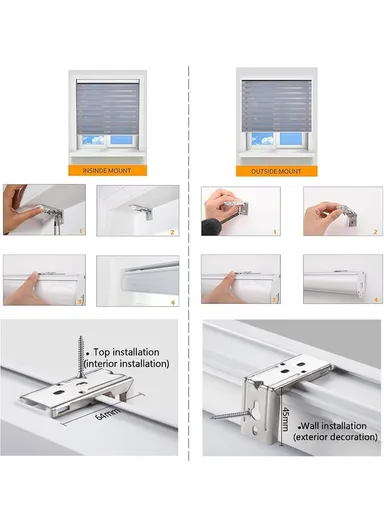 200x180cm Easy Control Waterproof Blackout Polyester Fabric Roller Blinds, Sheer Or Privacy Light Control - Khaki