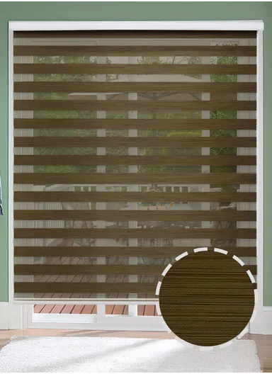 200x180cm Easy Control Waterproof Blackout Polyester Fabric Roller Blinds, Sheer Or Privacy Light Control - Khaki