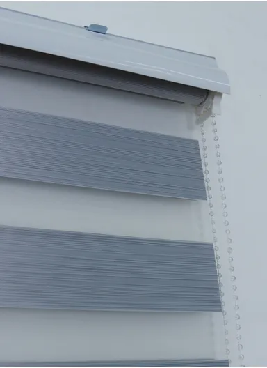 200x180cm Easy Control Waterproof Blackout Polyester Fabric Roller Blinds, Sheer Or Privacy Light Control - Grey