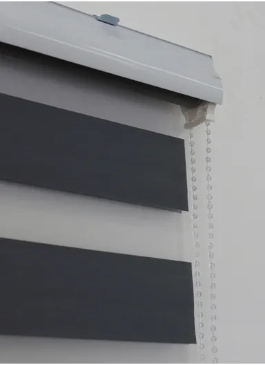 200x180cm Easy Control Waterproof Blackout Polyester Fabric Roller Blinds, Sheer Or Privacy Light Control - Dark Grey