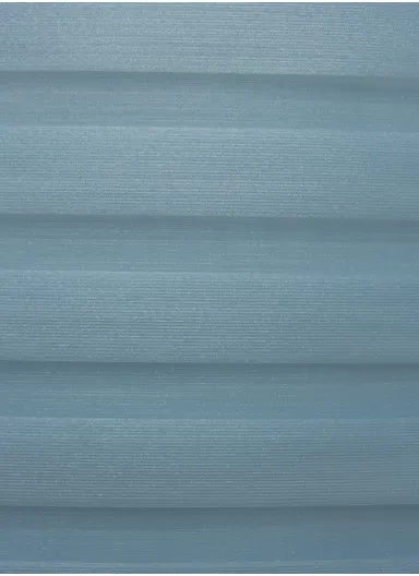 150x180cm Easy Control Blackout Gold &amp; Silver Inlaid Silk Blinds Polyester Fabric, Sheer Or Privacy Light Control - Blue