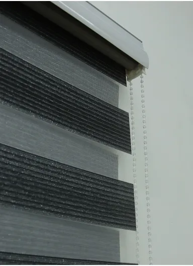 180x180cm Easy Control Blackout Gold &amp; Silver Inlaid Silk Blinds Polyester Fabric, Sheer Or Privacy Light Control - Black