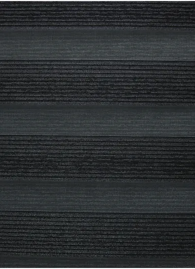 200x180cm Easy Control Blackout Gold &amp; Silver Inlaid Silk Blinds Polyester Fabric, Sheer Or Privacy Light Control - Black