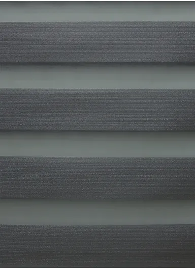 200x180cm Easy Control Blackout Gold &amp; Silver Inlaid Silk Blinds Polyester Fabric, Sheer Or Privacy Light Control - Grey