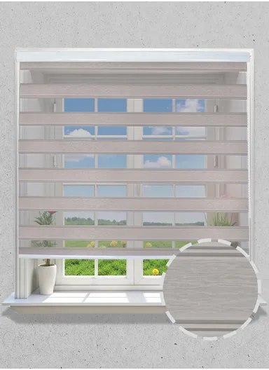 150x180cm Blackout Four-fold Auspicious Cloud Blinds Polyester Fabric, Light Filtering Roller Shades - Beige