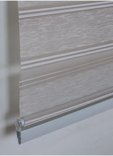 150x180cm Blackout Four-fold Auspicious Cloud Blinds Polyester Fabric, Light Filtering Roller Shades - Beige