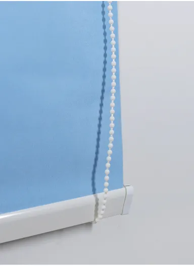 120x150cm Waterproof Full Blackout Polyester Fabric Flat Roller Curtain - Blue