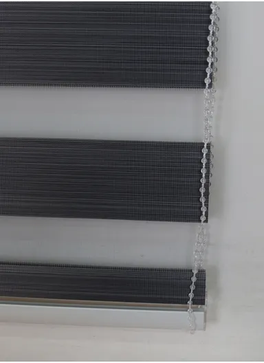 150x180cm Crease-Free Blackout Polyester Fabric Roller Plain Blinds, Light Filtering Roller Shades - Dark Grey