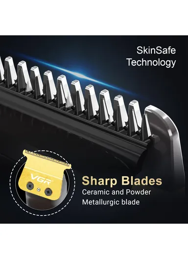 1400mAh Professional Hair Trimmer, Cord/Cordless &amp; Rechargeable Precision Beard Trimmer with LED Display V- 972